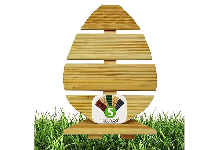 Floranica Osterfigur Osterei aus Holz Handmade Dekofigur (40 cm Hoch, 1 St. günstig online kaufen