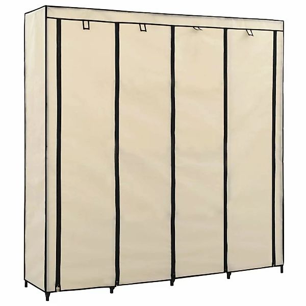 Kleiderschrank Mit 4 Fächern Creme 175 X 45 X 170 Cm günstig online kaufen
