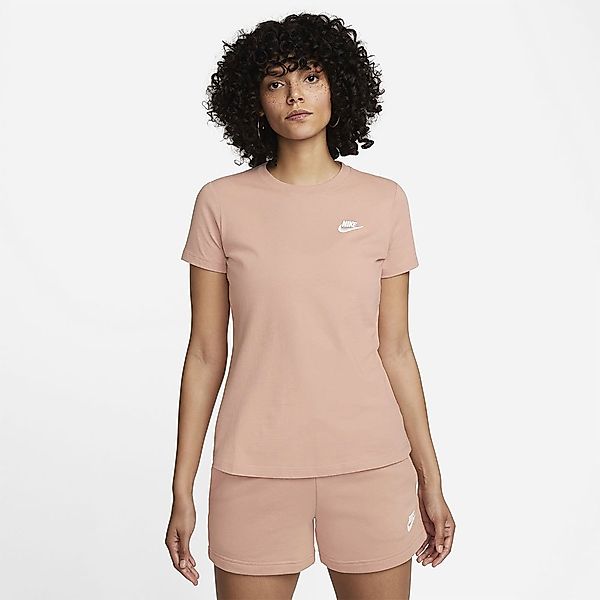 Nike Sportswear Club Kurzärmeliges T-shirt XS Rose Whisper / White günstig online kaufen