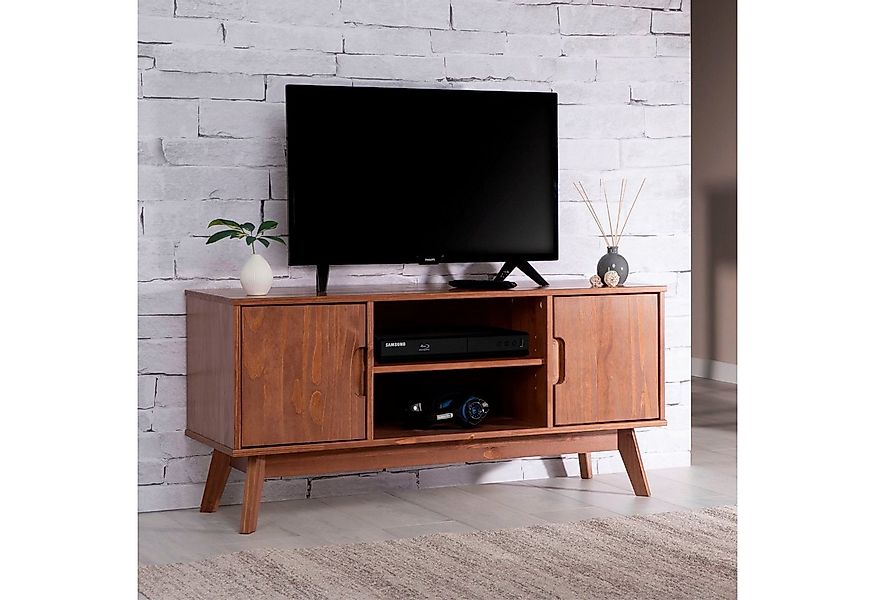 IDIMEX Lowboard TIVOLI, TV Lowboard aus Massivholz, Fernsehtisch mit 2 Türe günstig online kaufen