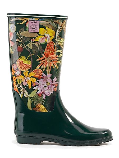 Aigle Aigle Venise Print grün/bunt-kombi Gummistiefel günstig online kaufen