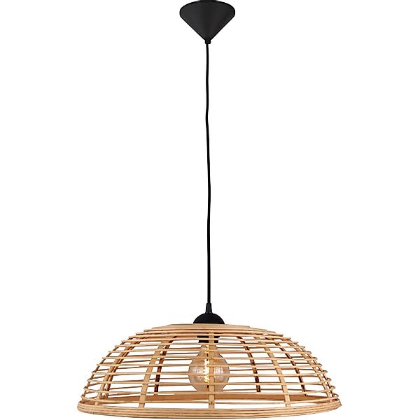 Brilliant Pendelleuchte Crosstown Schwarz-Natur 130 cm günstig online kaufen