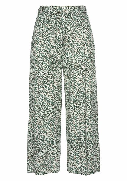 Beachtime Culotte, (mit Bindegürtel), mit Blätterdruck und Bindeband, lufti günstig online kaufen