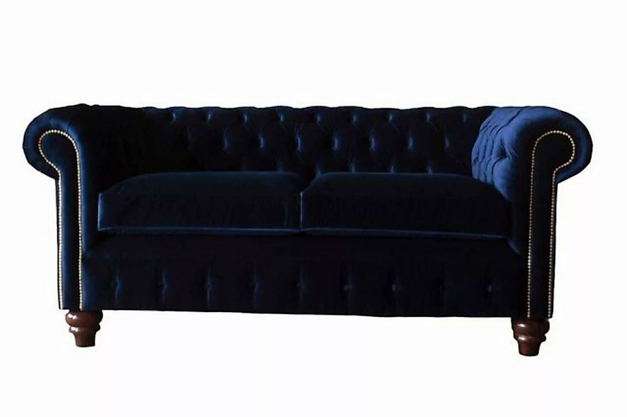 JVmoebel Sofa Blaue Chesterfield englisch klassischer Stil Sofa Couch 3 Sit günstig online kaufen