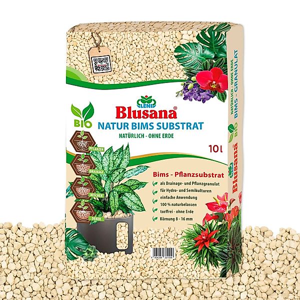 Blusana Pflanzgranulat Bimsstein Pflanzsubstrat mineralisches Bims Vulkange günstig online kaufen