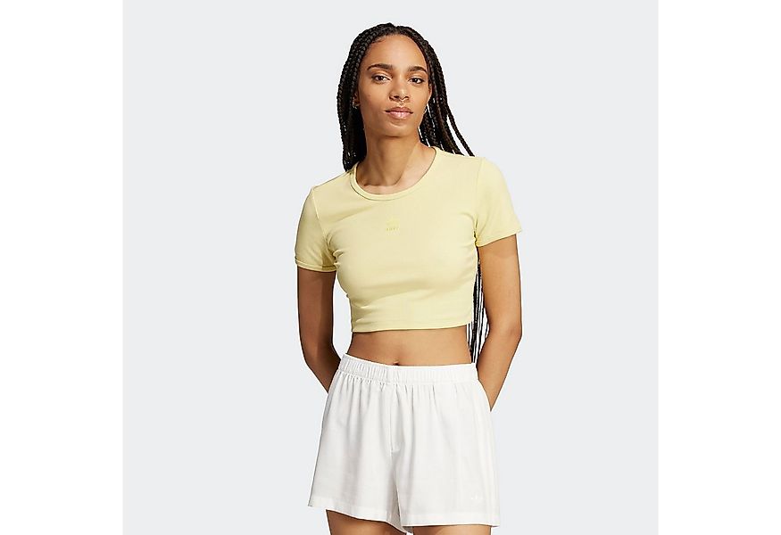 adidas Originals T-Shirt ESSENTIALS RIBBED CROP figurbetonte Passform, schm günstig online kaufen