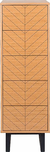 Woodman Hochkommode, im skandinavischen Design, mit besonderem Print günstig online kaufen