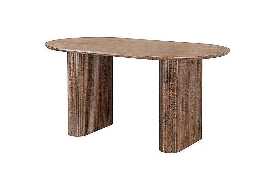 OTTO home Esstisch Bostonia, ovaler Esstisch, Beine mit Rillenstruktur, pfl günstig online kaufen