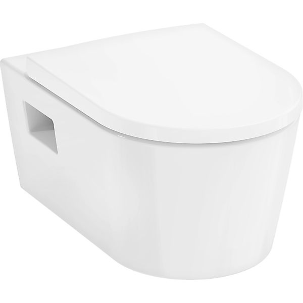 Hansgrohe Wand-WC-Set EluPura Original S Toilette spülrandlos mit SoftClose günstig online kaufen