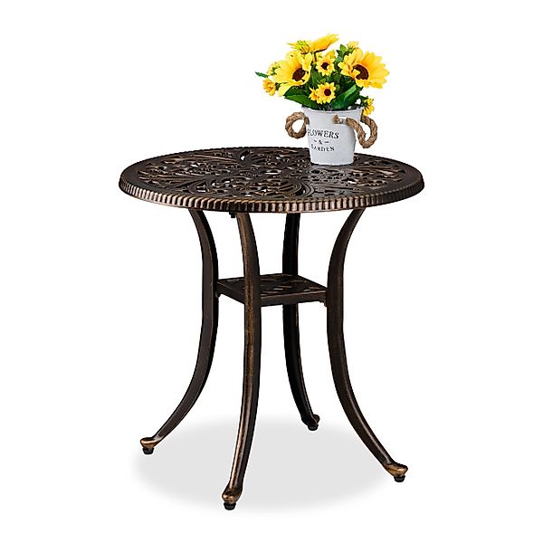 relaxdays Gartentisch Runder Gartentisch Vintage günstig online kaufen