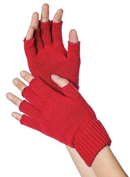 Metamorph Kostüm Fingerlose Strickhandschuhe rot, Mit Fingerspitzengefühl f günstig online kaufen