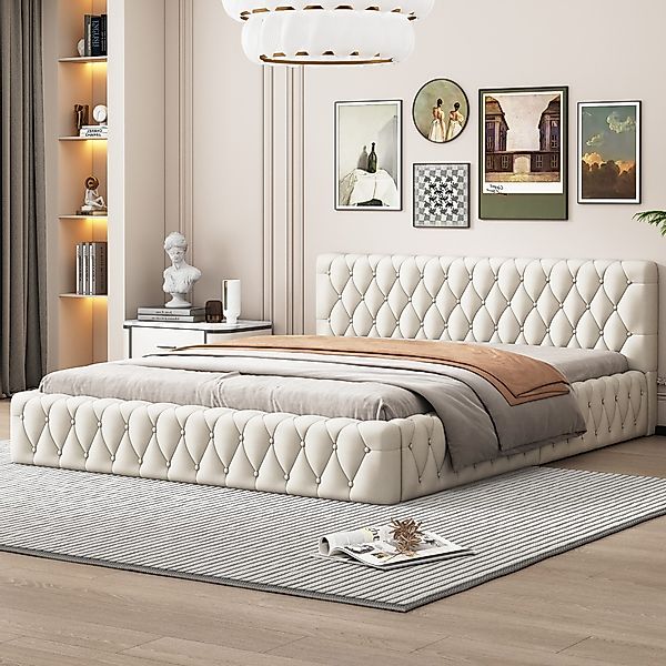 Merax Polsterbett (1-tlg), Doppelbett 140x200cm mit günstig online kaufen