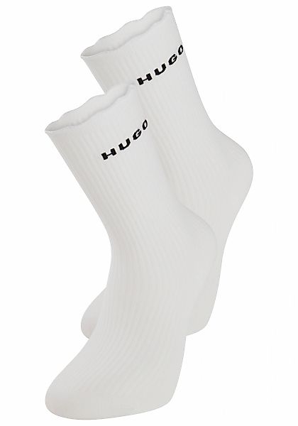 HUGO Underwear Basicsocken "2P RS LETTUCE CC W", (2 Paar), Bund leicht gekr günstig online kaufen