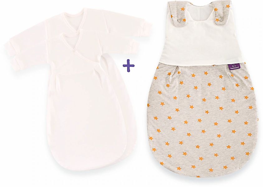 Träumeland Babyschlafsack "3tlg. Set LIEBMICH, Design Sternentraum blau" günstig online kaufen