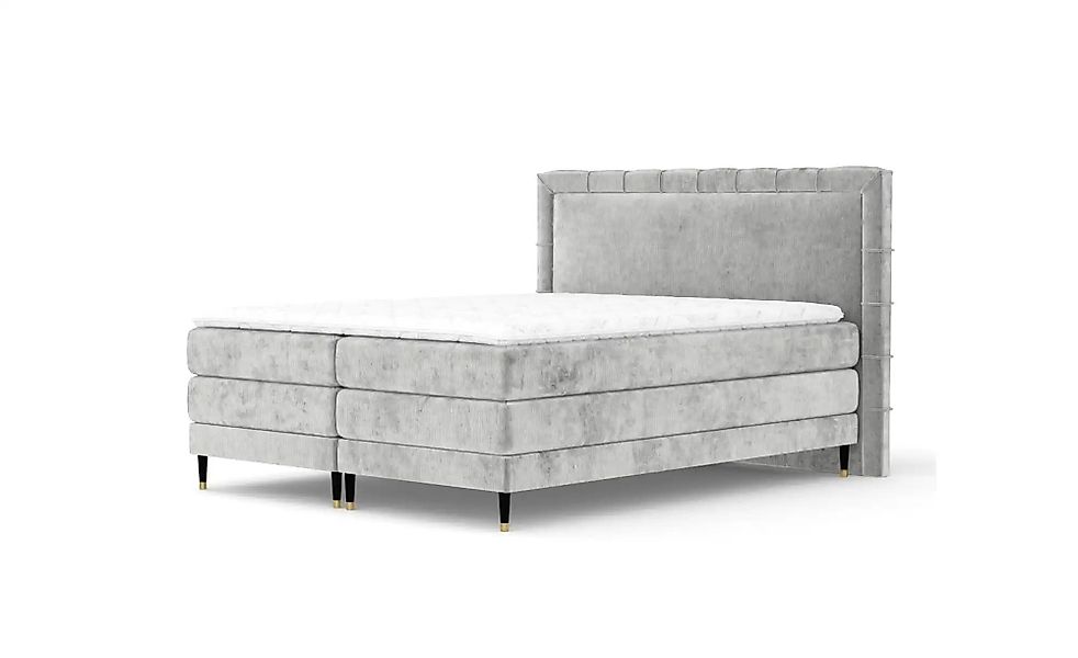 Boxspringbett   ¦ grau ¦ Maße (cm): B: 187 H: 123 Betten > Komfortbetten - günstig online kaufen