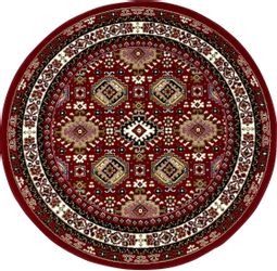 my home Teppich "Diantha" rund 7 mm Höhe Orient-Optik, Teppich mit Bordüre, günstig online kaufen