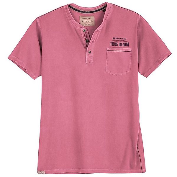 redfield Rundhalsshirt Redfield XXL Henley Shirt günstig online kaufen