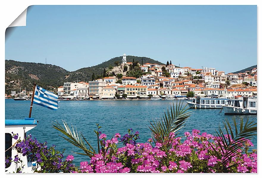 Artland Wandbild "Insel Poros", Griechenland, (1 St.), als Poster, Wandaufk günstig online kaufen