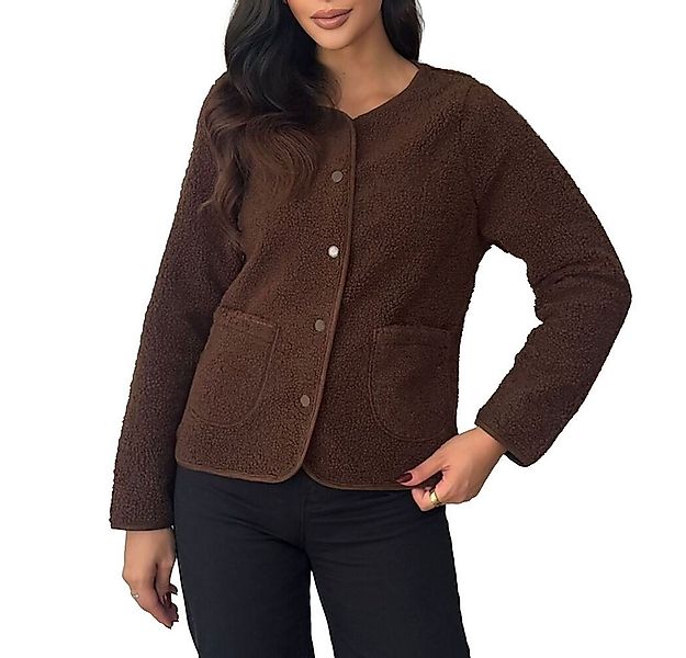 Ital-Design Bouclèjacke Kuscheljacke für Damen – Modisch, Komfortabel, Viel günstig online kaufen