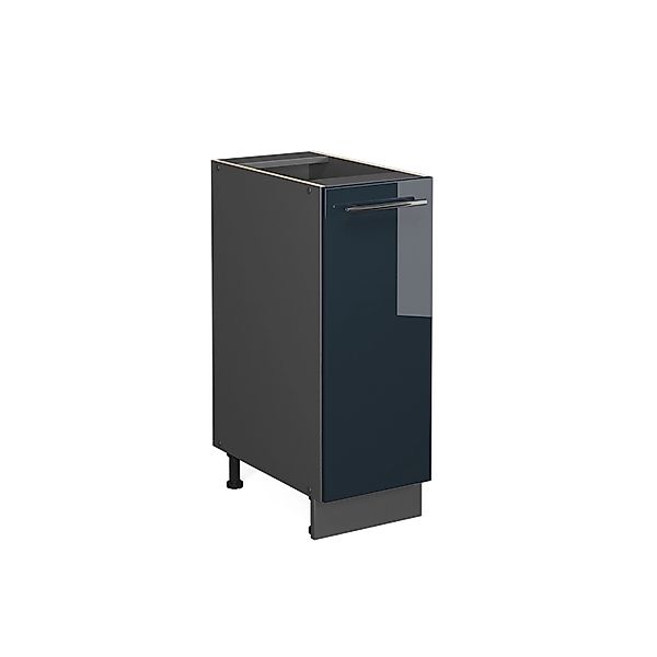 Vicco Apothekerunterschrank Fame-Line Dunkelblau Hochglanz 30 cm ohne Arbei günstig online kaufen