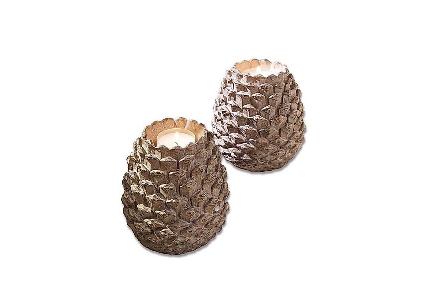 Mirabeau Windlicht Windlicht 2er Set Butz braun (2er Set, 2er Set) günstig online kaufen