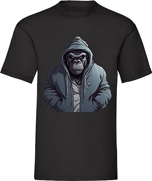 Banco T-Shirt Gangster Affe DTF Druck aus 100% Baumwolle Rundhalsauschnitt günstig online kaufen