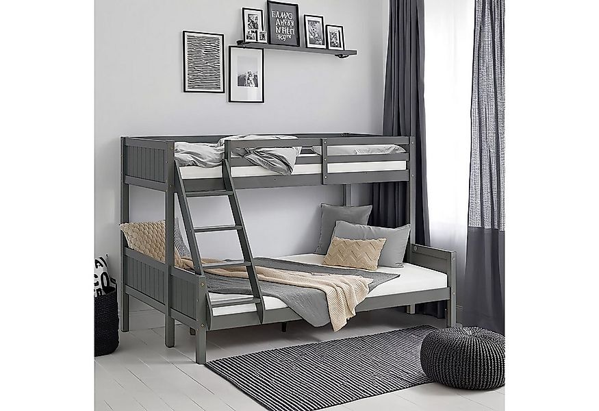 Homestyle4u Etagenbett 90x200 und 140x200 Kinderbett Holz 2 Kinder Massiv m günstig online kaufen