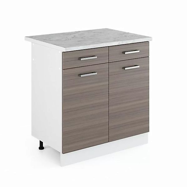 Vicco Schranksystem R-Line, Grau/Weiß, 80 cm mit Schubladen und Türen, mit günstig online kaufen