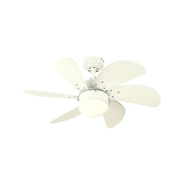 WESTINGHOUSE Deckenventilator Turbo Swirl Weiß 76 cm mit Beleuchtung und Zu günstig online kaufen