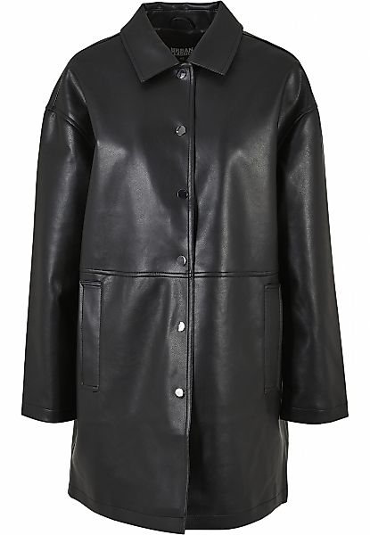 URBAN CLASSICS Winterjacke "Urban Classics Damen Ladies Faux Leather Coat" günstig online kaufen