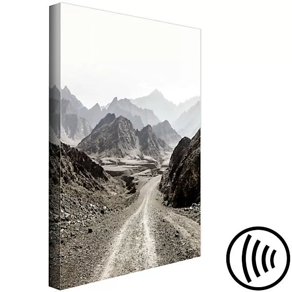 Bild auf Leinwand Trail Through the Mountains (1 Part) Vertical XXL günstig online kaufen