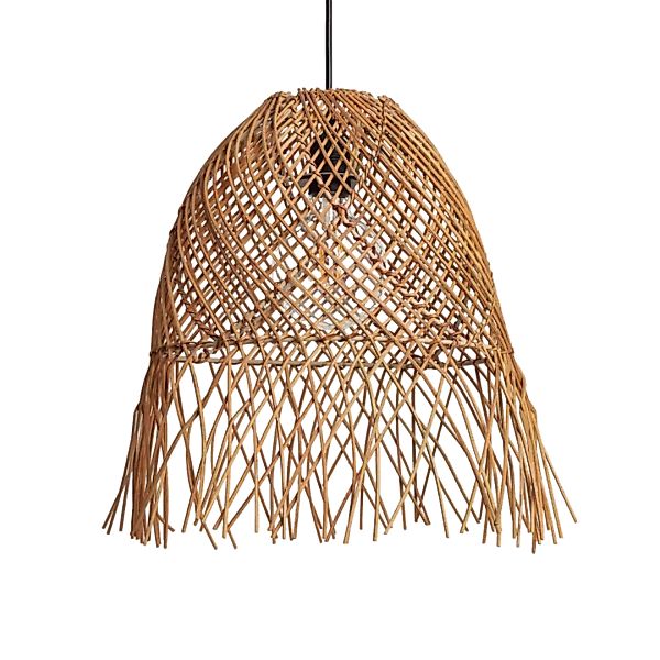 Pendelleuchte Boho Rattan Extern Abruzzo Maria 40cm E27 ABR-LW20-BH-E27 günstig online kaufen