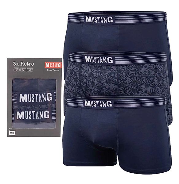 MUSTANG Boxershorts 3er Pack Herren Boxershorts günstig online kaufen