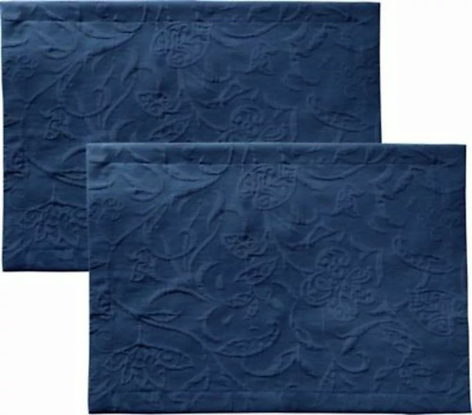 Pichler Tischset  2er-Pack Jacquard Cordoba blau günstig online kaufen