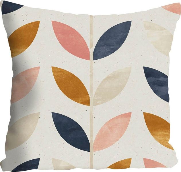 queence Dekokissen "Nils" Kissenhülle,Blätter,Floral,Naturmotiv,Pflanzenmus günstig online kaufen