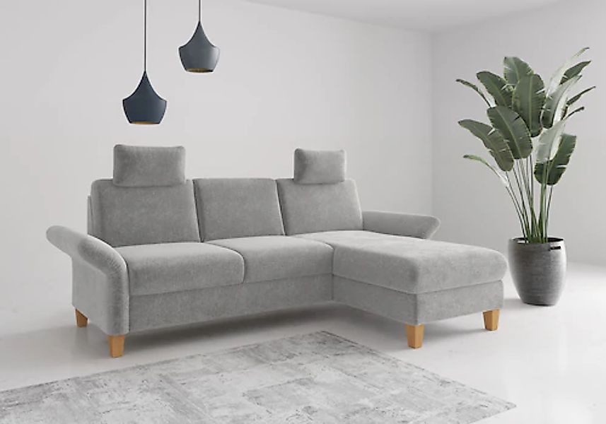 Home affaire Ecksofa "Rochelle, L-Form", wahlweise mit Armteilverstellung, günstig online kaufen