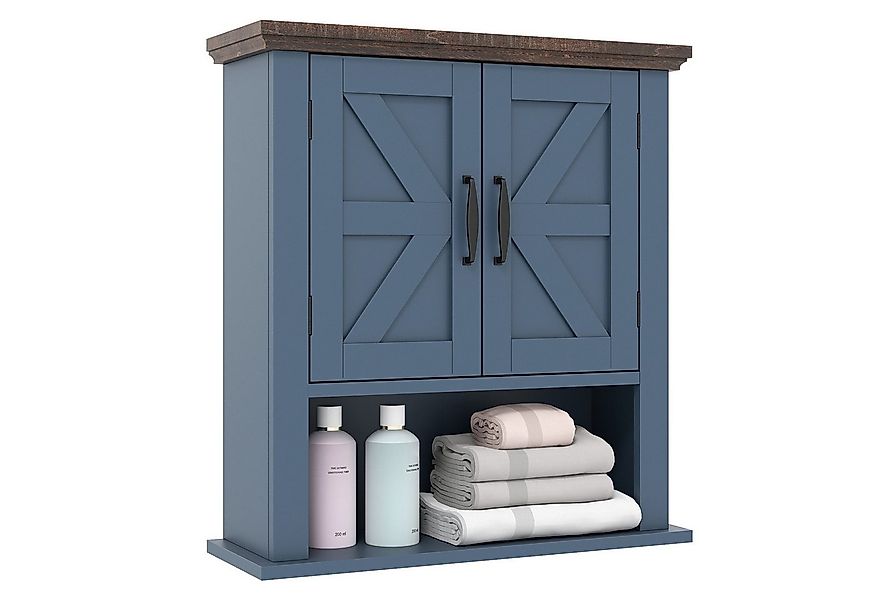 COSTWAY Hängeschrank Badezimmerschrank hängend mit verstellbaren Ablagen günstig online kaufen