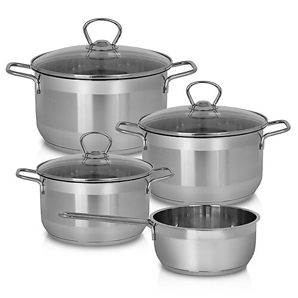 Krüger Topf-Set »Manhattan«, Edelstahl, (Set, 7 tlg.), für Induktions-Kochf günstig online kaufen