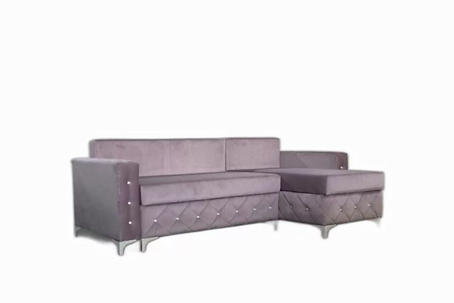 Xlmoebel Ecksofa Eckcouch Samt Schlafcouch Luxusmöbel Wohnlandschaft Sofa L günstig online kaufen