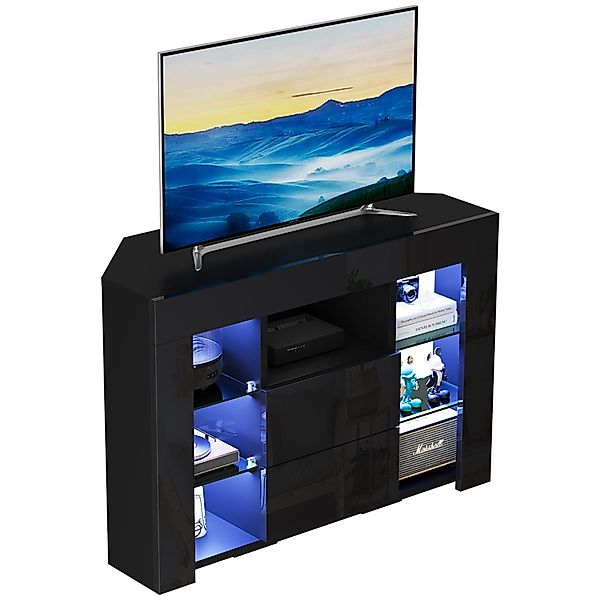 Dripex Lowboard TV Eckschrank Fernsehtisch Hochglanz günstig online kaufen