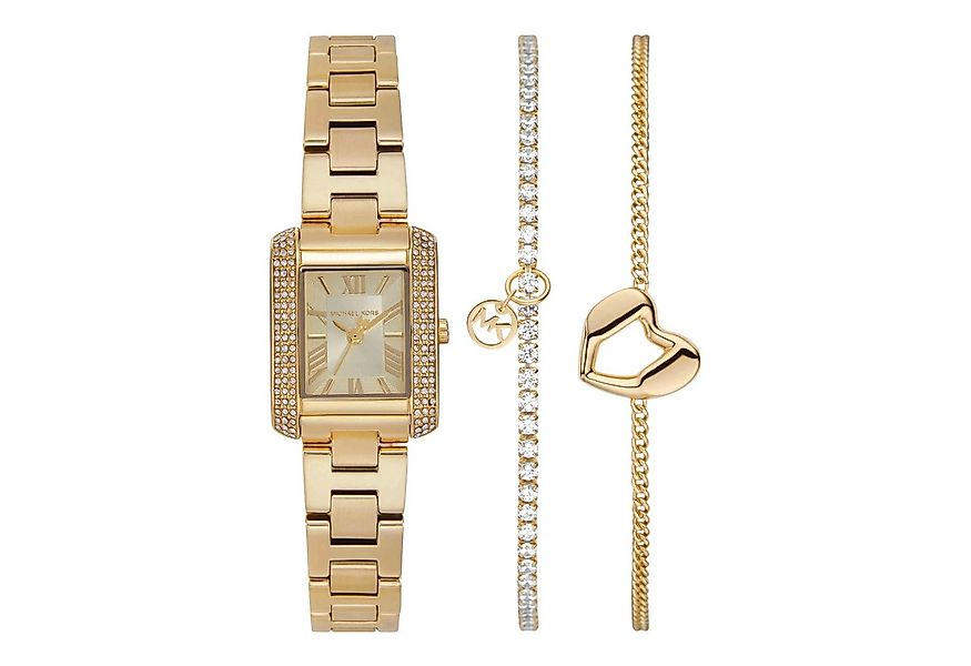 MICHAEL KORS Quarzuhr Micahel Kors Damen Uhr SET MK7510, (3-tlg) günstig online kaufen