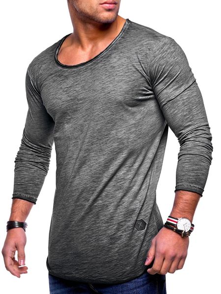 behype Langarmshirt "Dust L/S" mit weitem Halsausschnitt günstig online kaufen