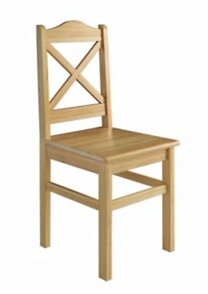 Erst-Holz® Küchenstuhl Massivholzstuhl Esszimmerstuhl Kiefer Stuhl natur günstig online kaufen