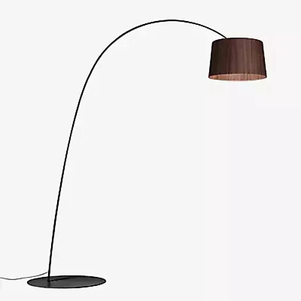 Foscarini Twiggy Wood Bogenleuchte LED, schwarz - palisander günstig online kaufen