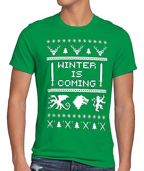 style3 T-Shirt 8-Bit Winter is coming thrones stark lennister game of thron günstig online kaufen