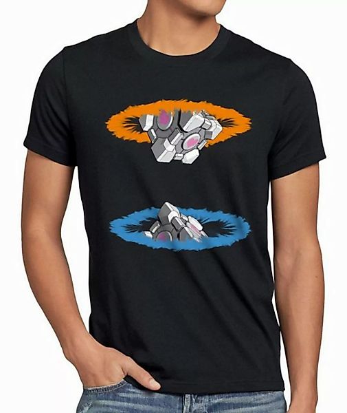 style3 T-Shirt Companion Cube Gamer Portal Portale Chell Begleiter Würfel g günstig online kaufen