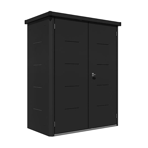 Gartenschrank Giarmadio 154 cm x 88 cm Schwarz günstig online kaufen
