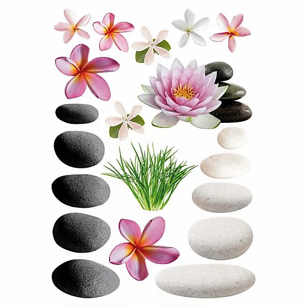 Dekosticker Orchidee bunt B/L: ca. 50x70 cm 2 tlg. günstig online kaufen