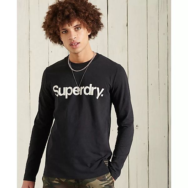 Superdry Military Graphic Top Langarm-t-shirt M Black günstig online kaufen