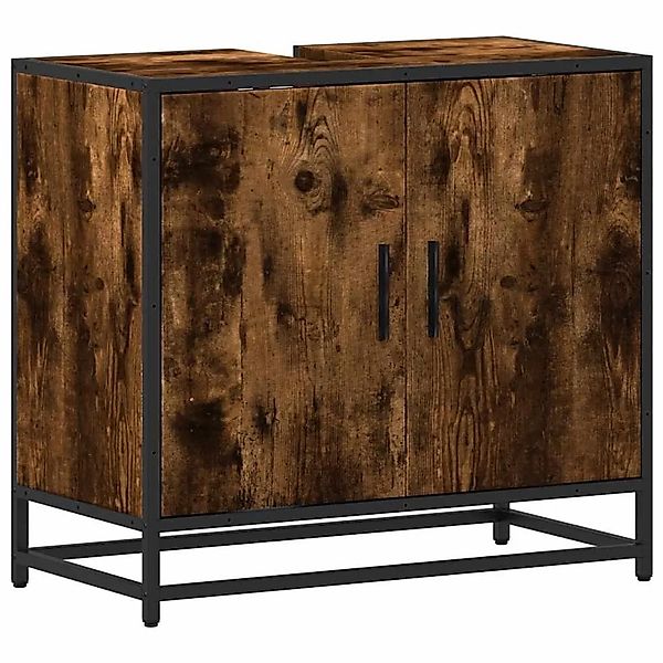 vidaXL Waschbeckenunterschrank Räuchereiche 65x33x60 cm Holzwerkstoff 84926 günstig online kaufen